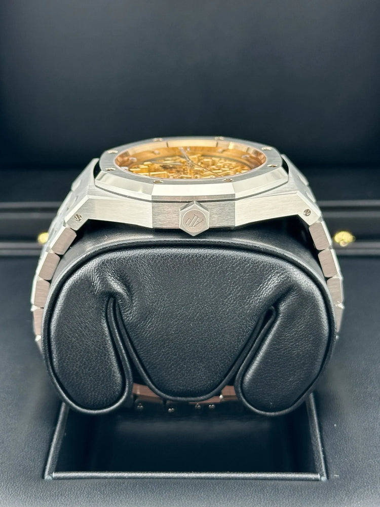 Royal Oak Double Balance Wheel Openworked Steel Pink Gold Dial image 4