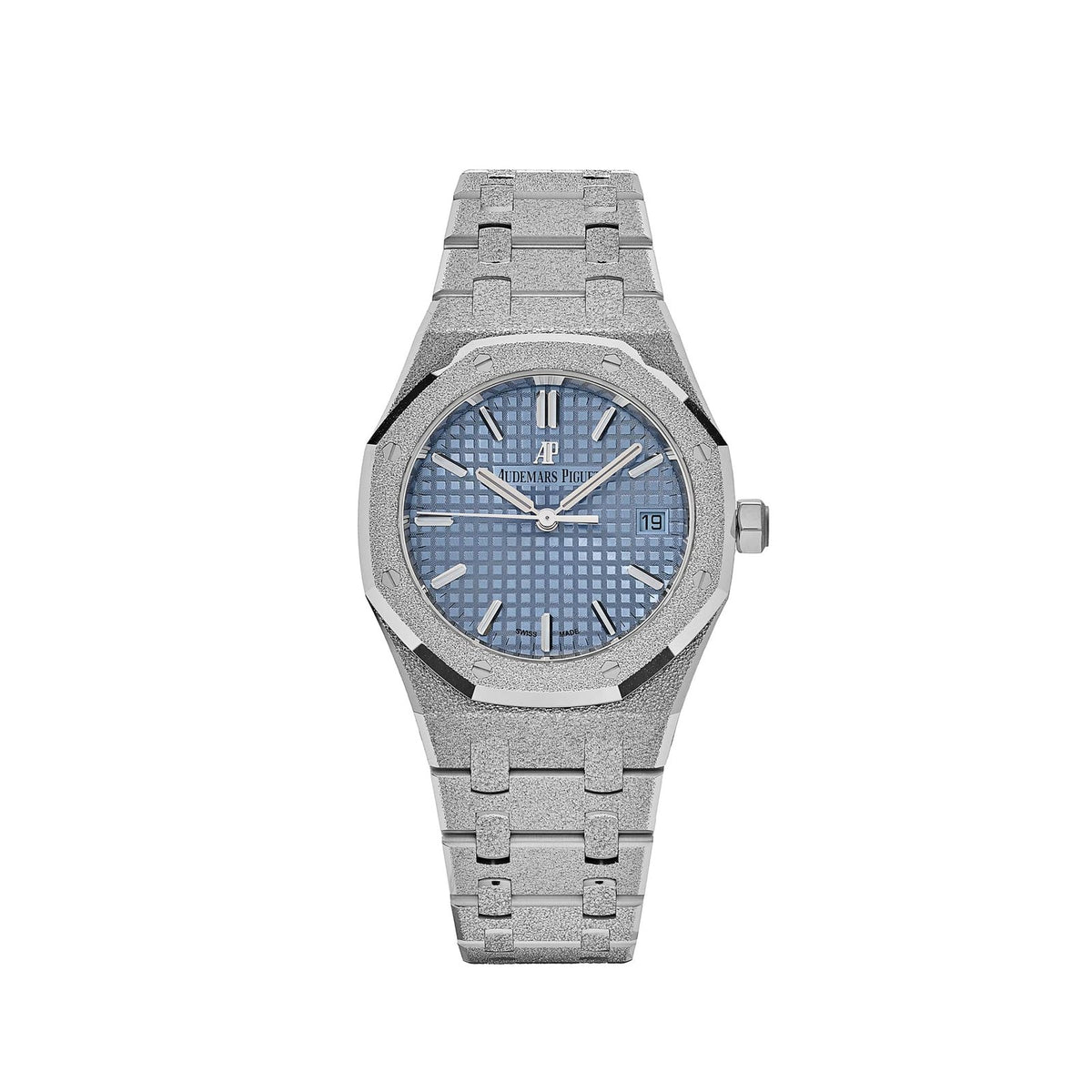 Royal Oak Ladies Selfwinding Frosted White Gold Blue Dial image 0