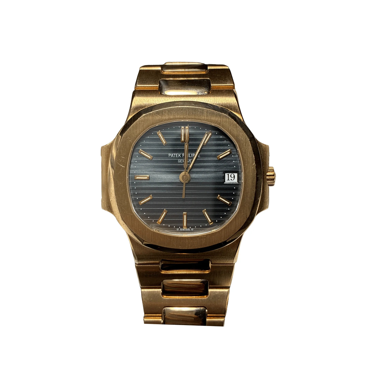 Nautilus Yellow Gold Blue Dial image 0