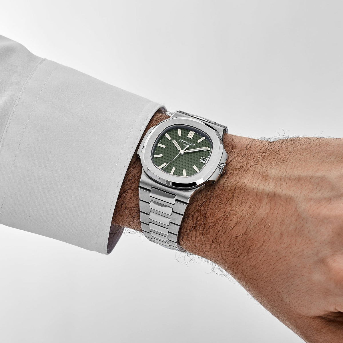 Nautilus Stainless Steel Green Dial image 2