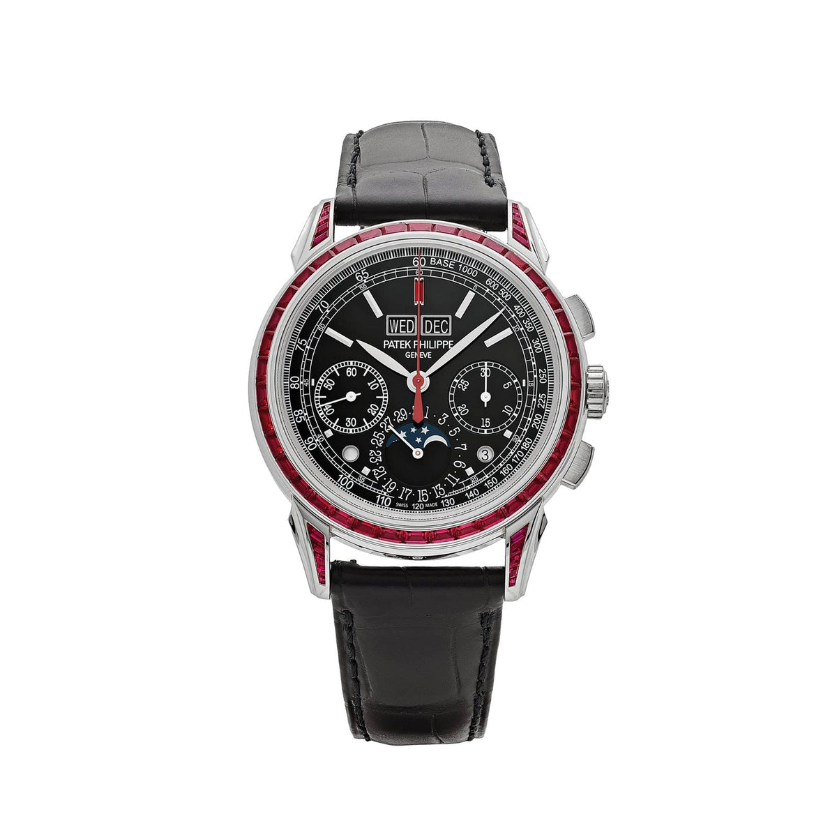 Grand Complications Perpetual Calendar Platinum Black Dial Ruby Bezel image 0
