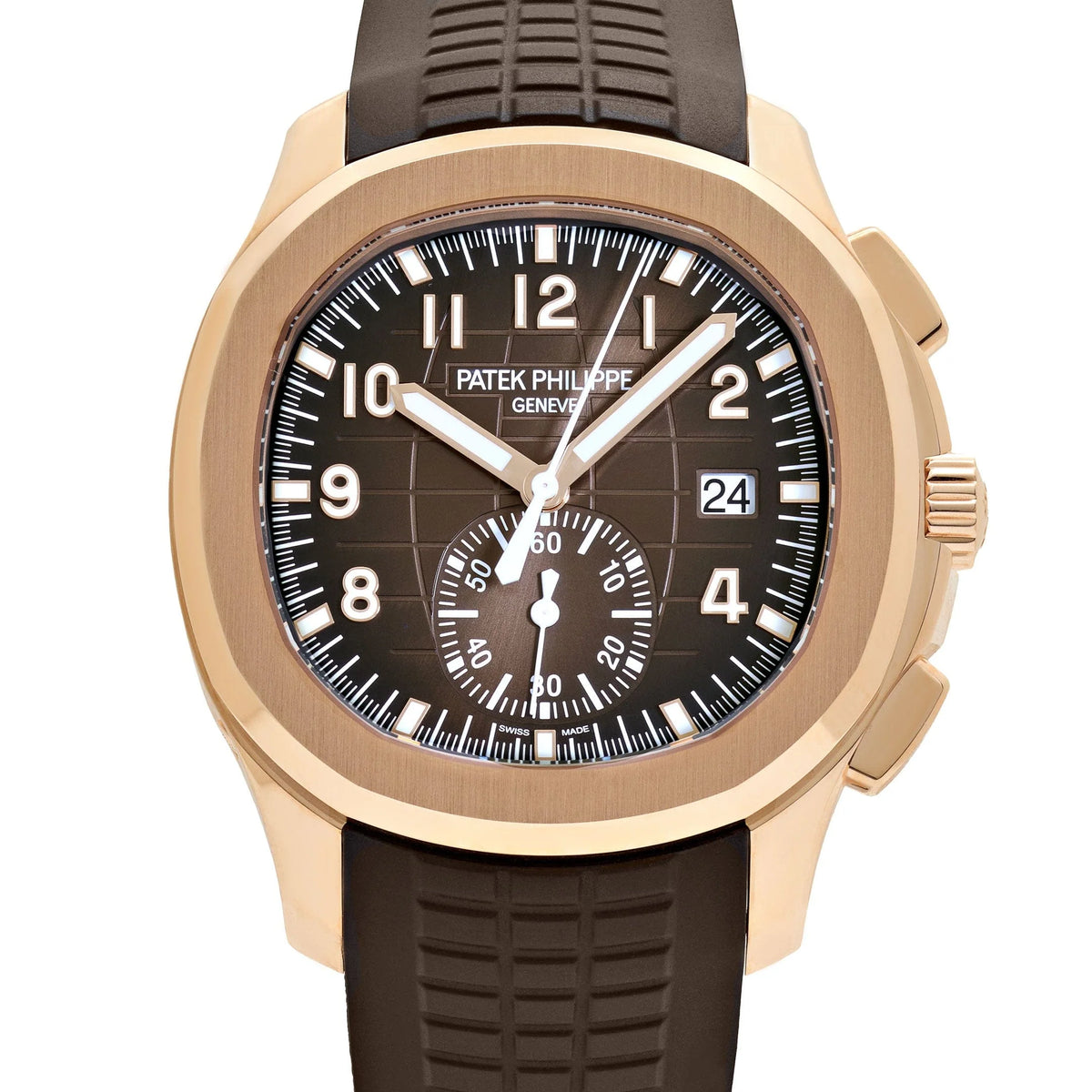 Aquanaut Chronograph Rose Gold Brown Dial image 6