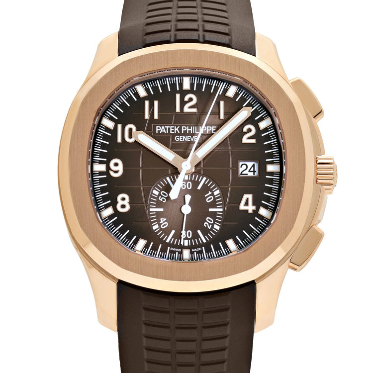 Aquanaut Chronograph Rose Gold Brown Dial image 6