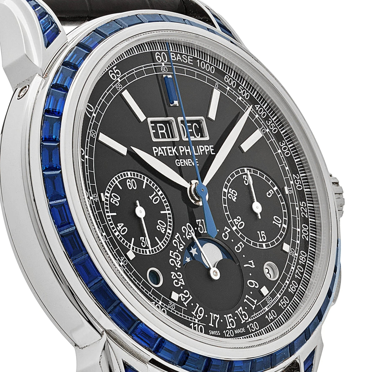 Grand Complications Moon Phases Platinum Black Dial Sapphire Bezel image 6