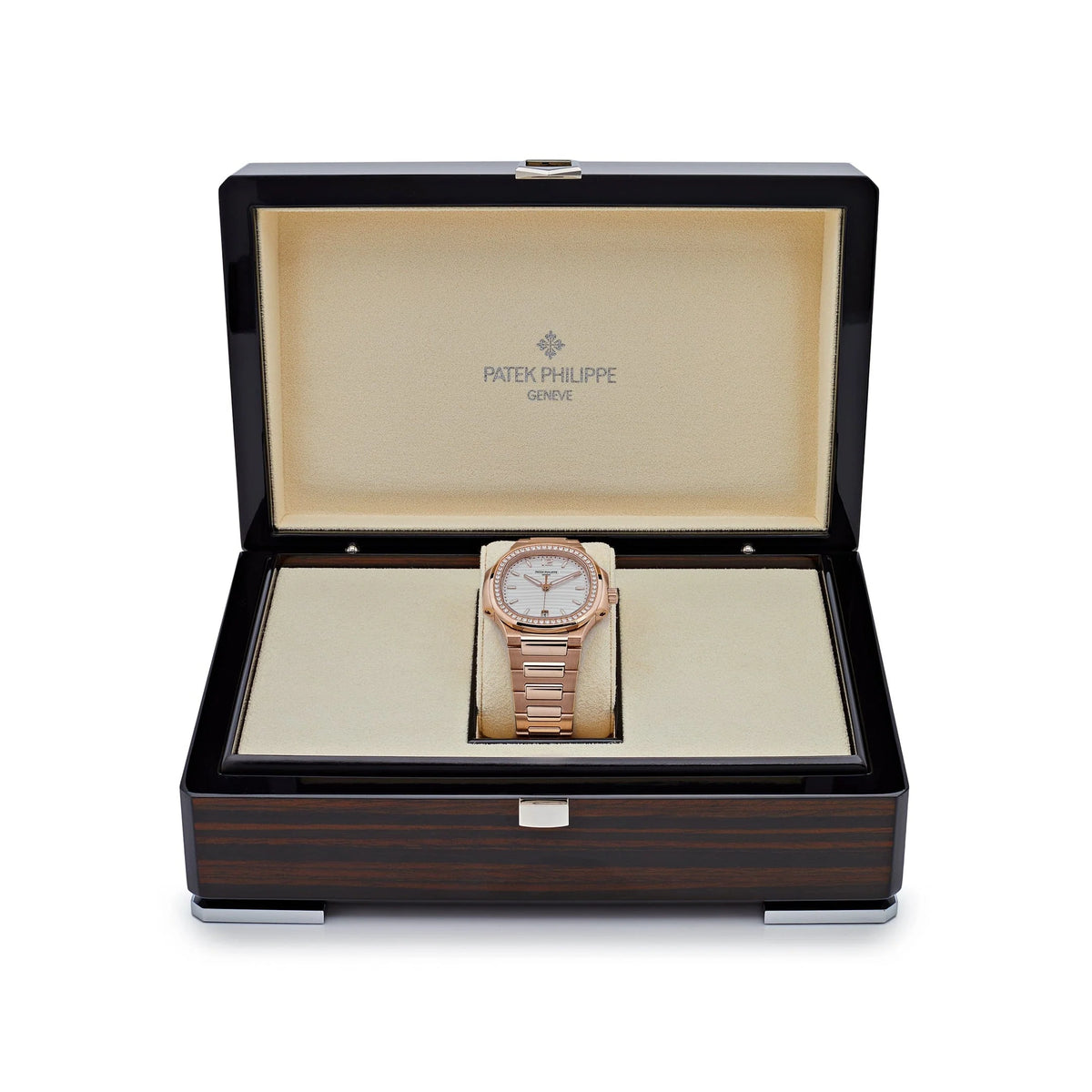 Nautilus Ladies Rose Gold Diamond Bezel Silver Dial (2026) image 6