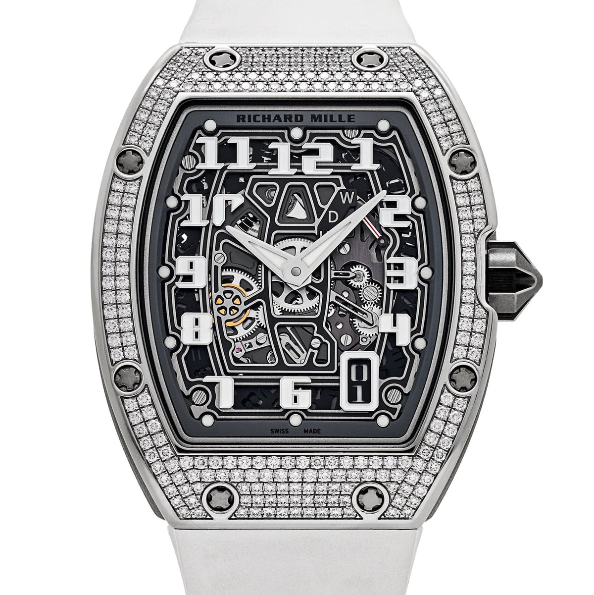 RM 67-01 Lifestyle Extra Flat White Gold Diamond Set image 10