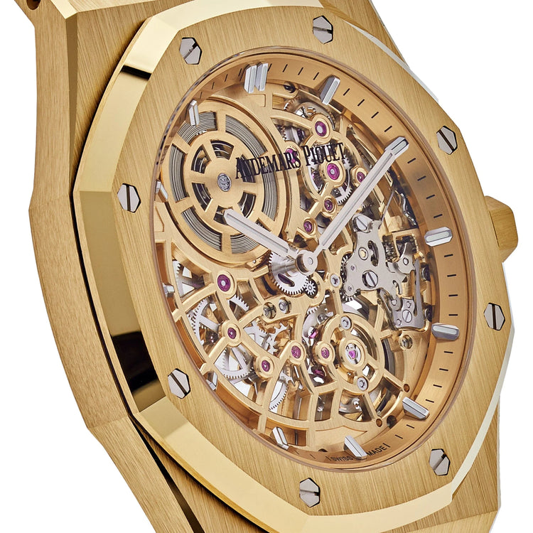 Royal Oak Jumbo Extra-Thin Yellow Gold Openworked (2024) image 4