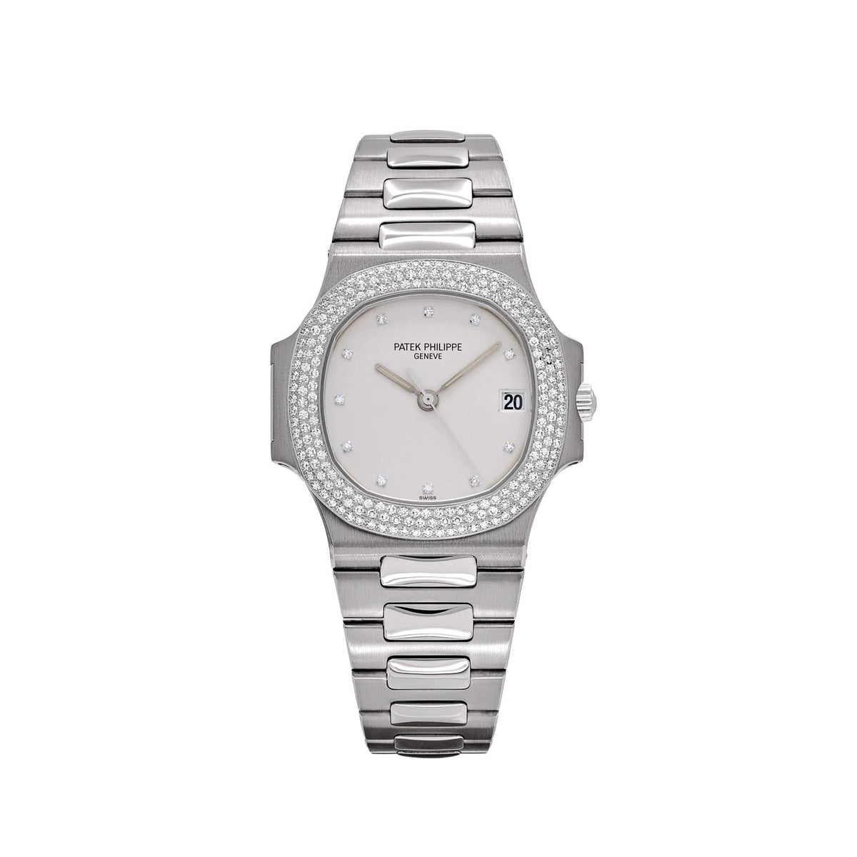 Nautilus White Gold White Dial Diamond Set (2004) image 0