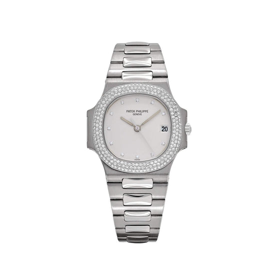 Nautilus White Gold White Dial Diamond Set (2004) image 0