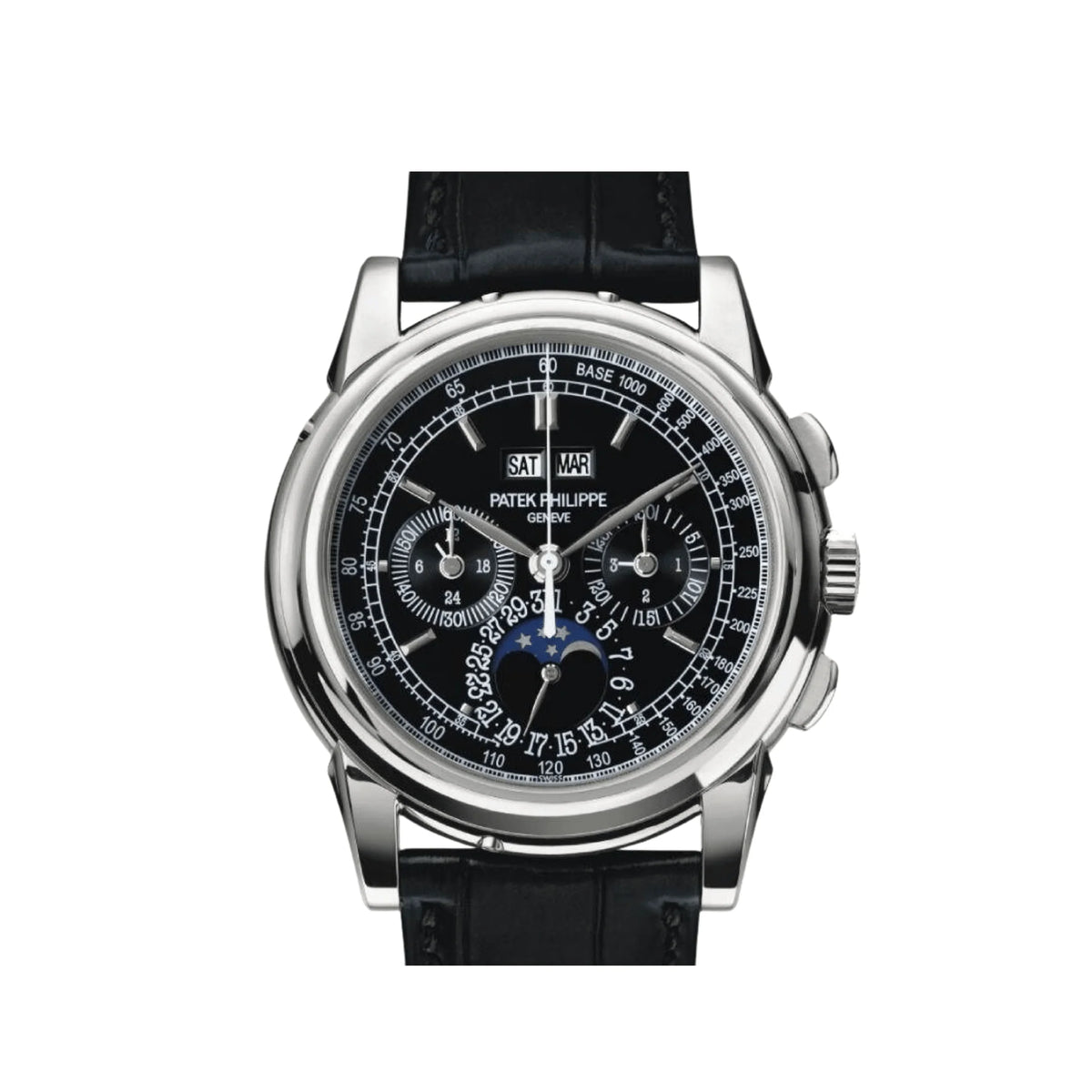 Grand Complications Perpetual Calendar Chronograph Platinum Black Dial image 0