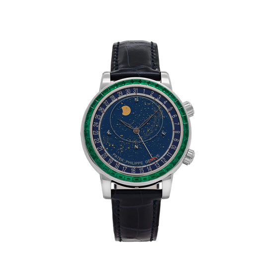 Grand Complications Celestial Joaillerie Platinum Emerald Bezel Blue Dial (2025) image 0