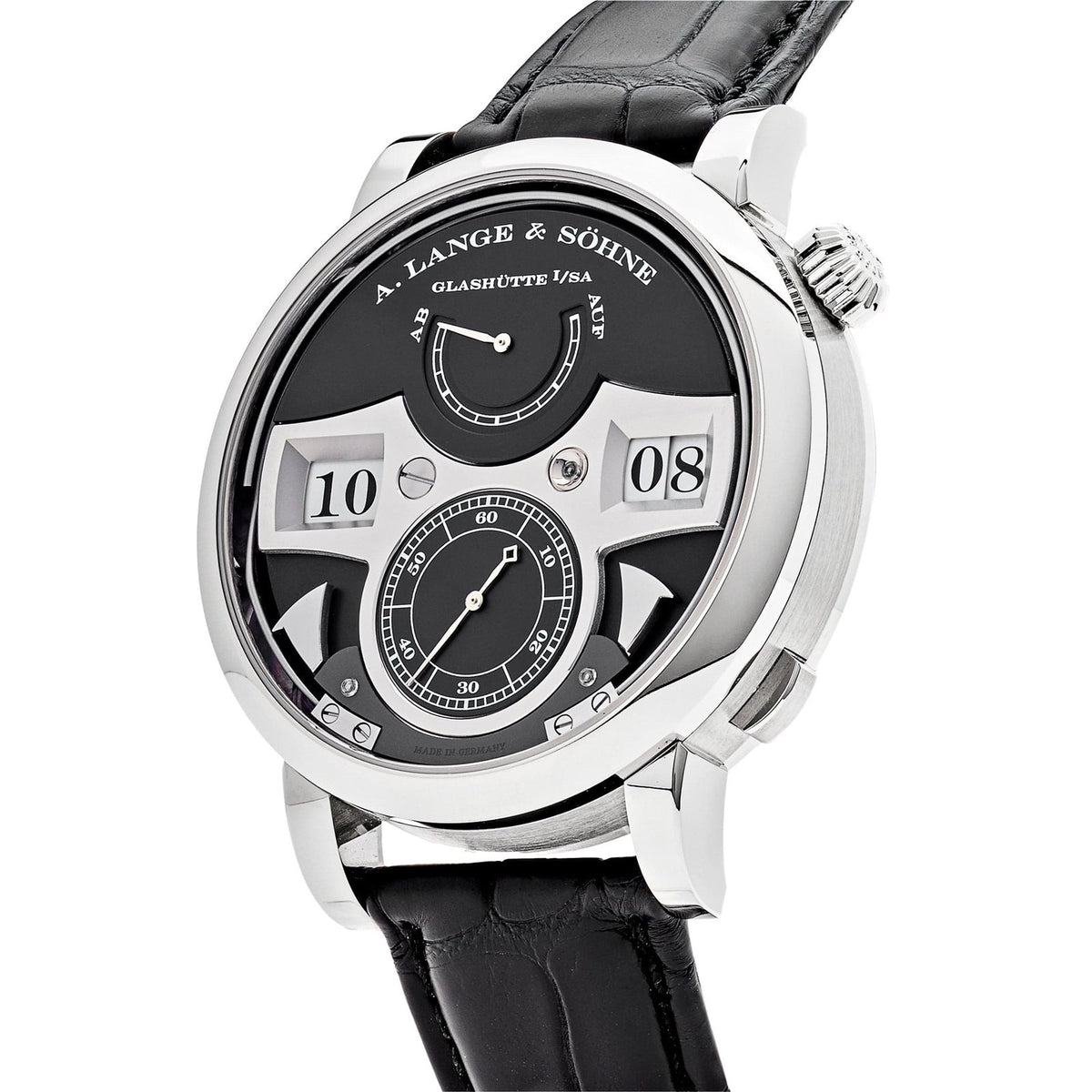 Zeitwerk Striking Time White Gold Black Dial image 1