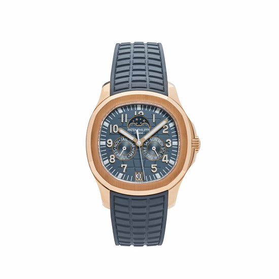 Aquanaut Luce Annual Calendar Moon Phases Rose Gold Blue-Gray Dial image 0