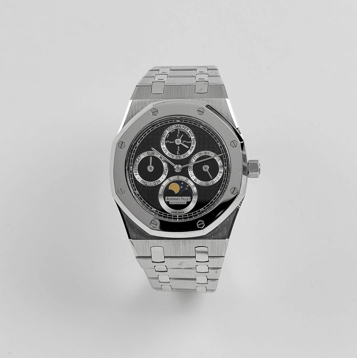Royal Oak Perpetual Calendar Steel & Platinum Black Dial image 7