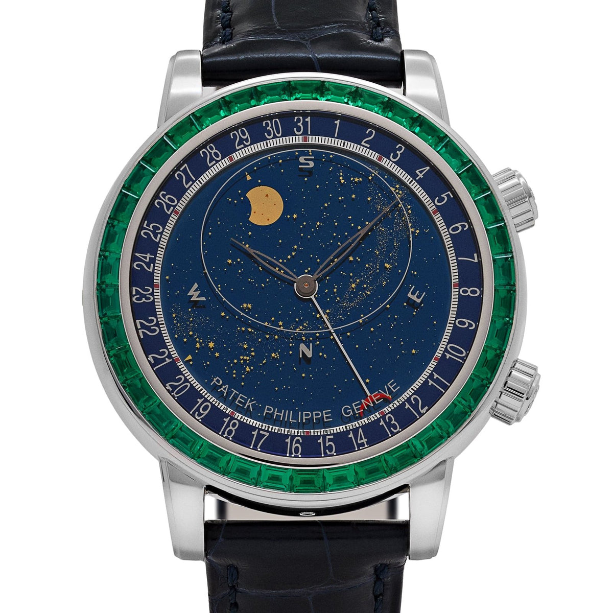 Grand Complications Celestial Joaillerie Platinum Emerald Bezel Blue Dial (2025) image 1