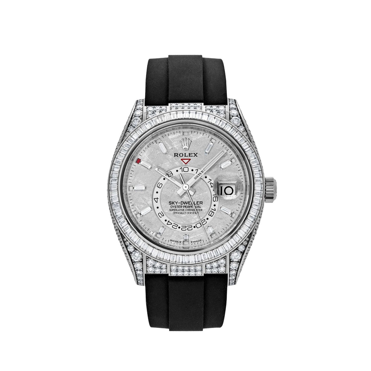 Sky-Dweller White Gold Meteorite Dial Diamond Bezel and Case image 0