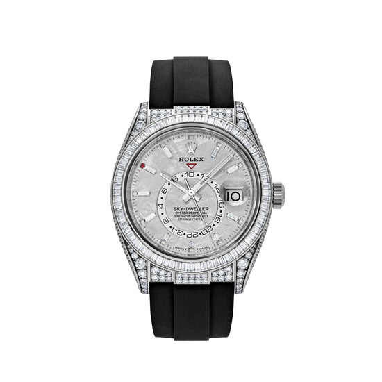 Sky-Dweller White Gold Meteorite Dial Diamond Bezel and Case image 0
