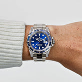 Submariner Date White Gold Blue Dial Sapphire Diamond Bezel (2019) image 3