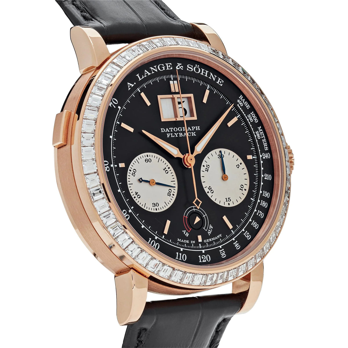 Datograph Flyback Rose Gold Baguette Bezel Black Dial Limited Edition image 1