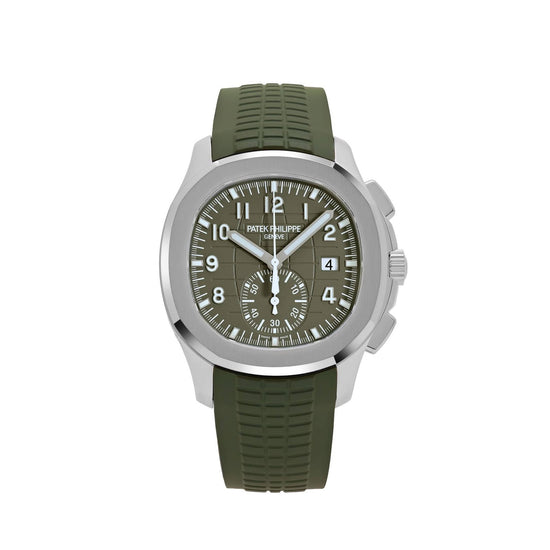 Aquanaut Chronograph White Gold Khaki Green Dial (2023) image 0