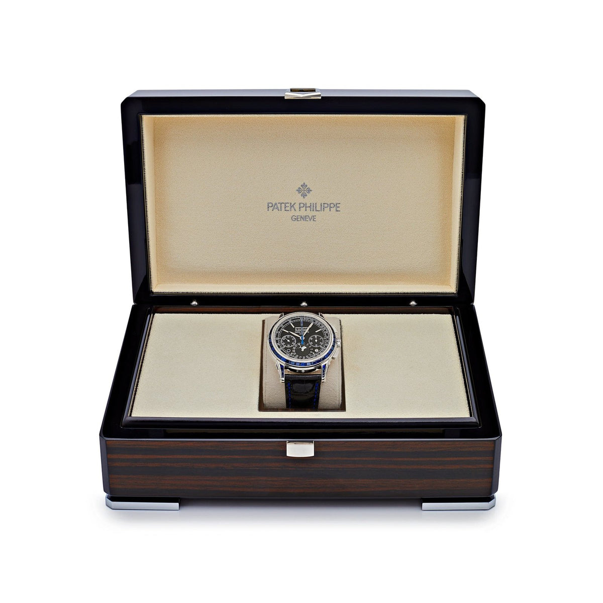 Grand Complications Moon Phases Platinum Black Dial Sapphire Bezel image 3