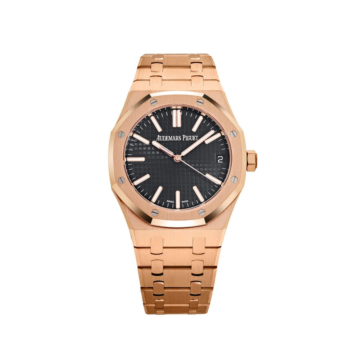 Royal Oak Rose Gold Black Dial image 0