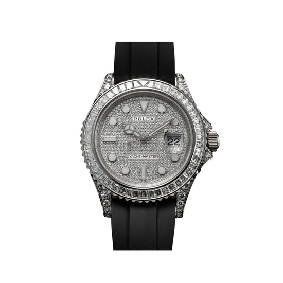 Yacht-Master White Gold Pave Diamond Dial Diamond Bezel (2021) image 0