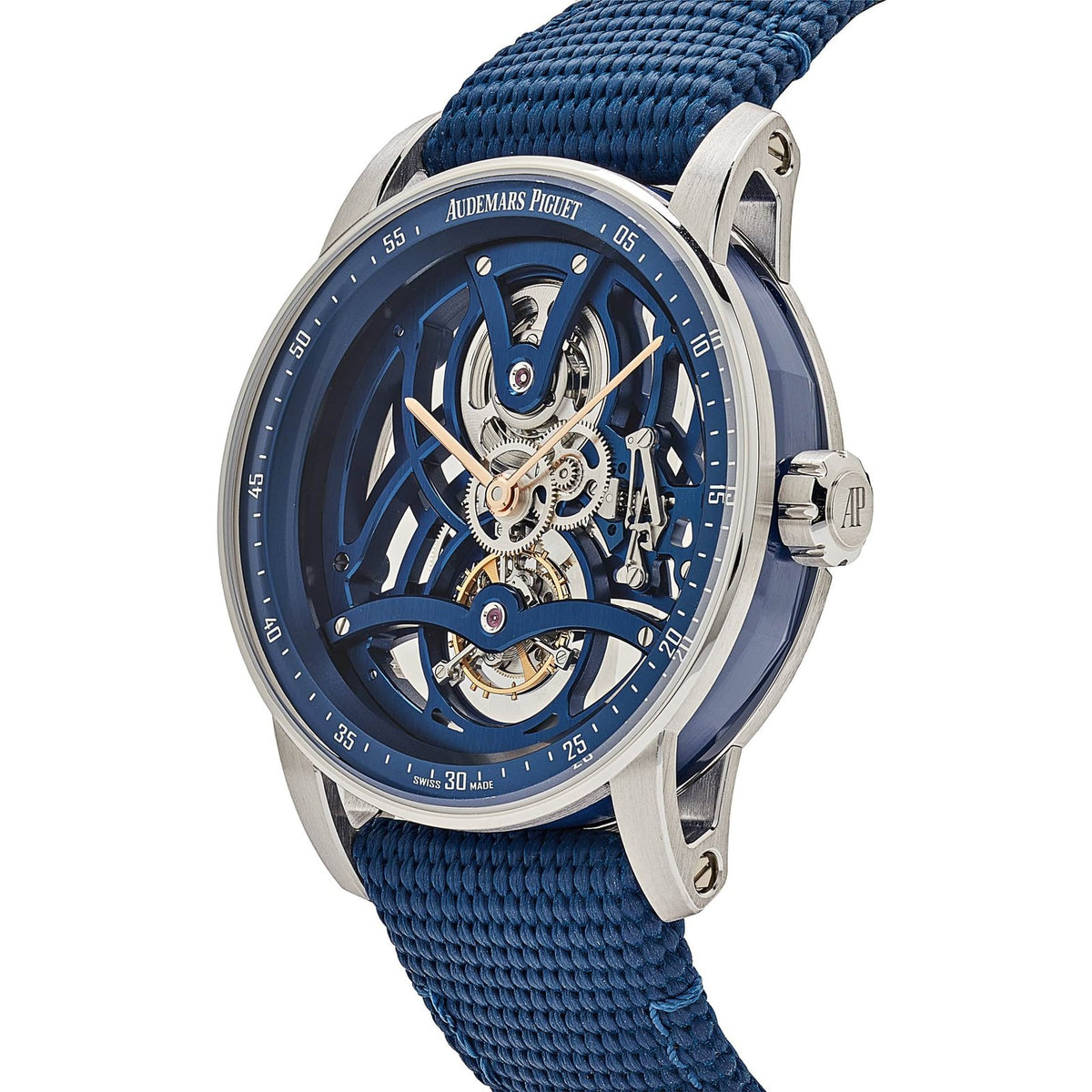 Code 11.59 Tourbillon Openworked White Gold Blue Ceramic Limited Edition image 2