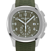 Aquanaut Chronograph White Gold Khaki Green Dial image 1