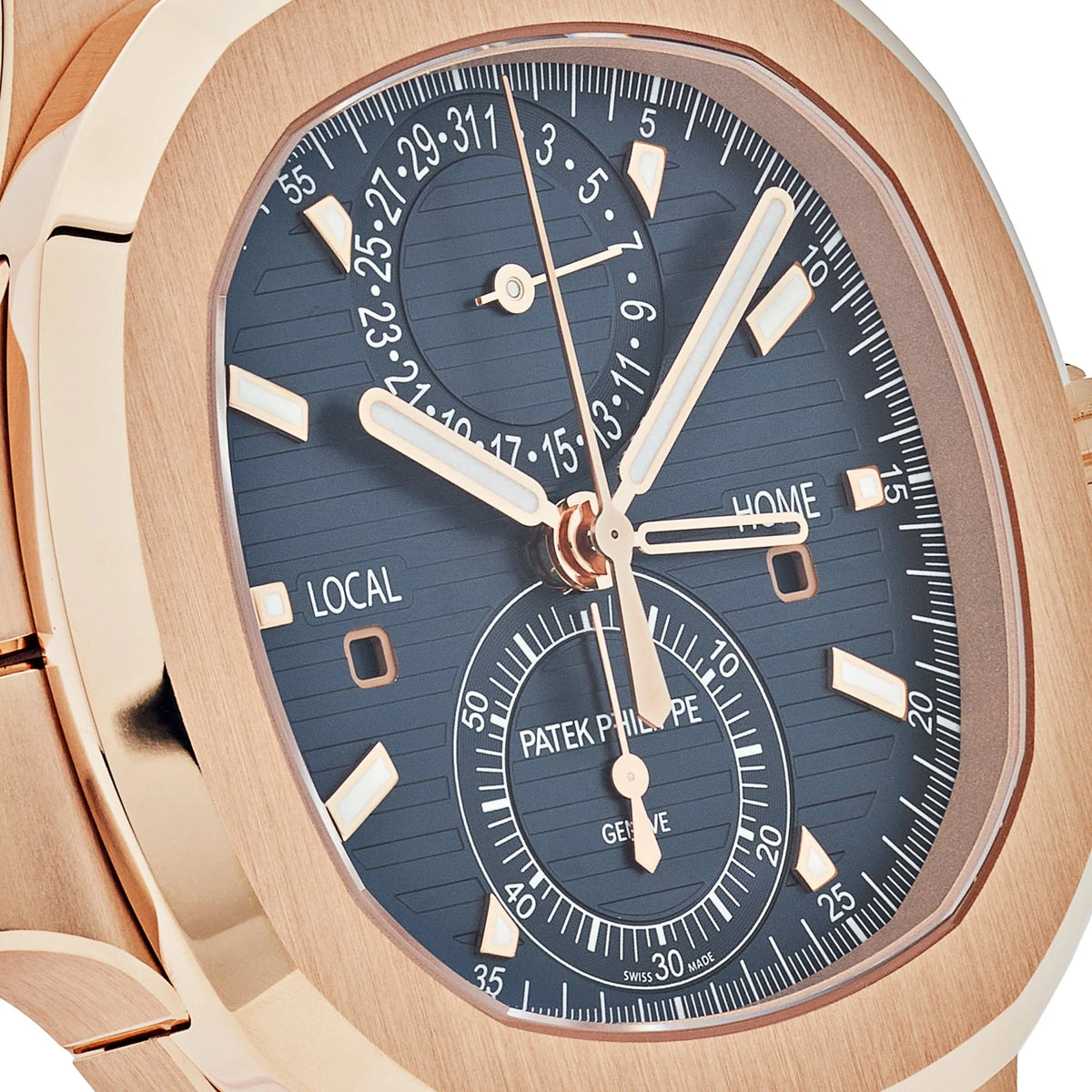 Nautilus Travel Time Chronograph Rose Gold Blue Dial (2025) image 1