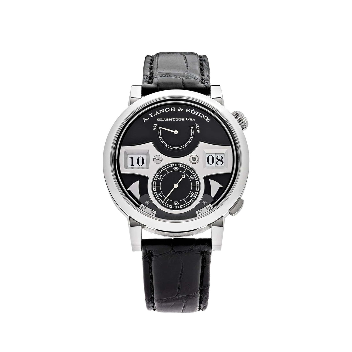 Zeitwerk Striking Time White Gold Black Dial image 0