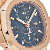 Nautilus Travel Time Flyback Chronograph Rose Gold Blue Dial image 4
