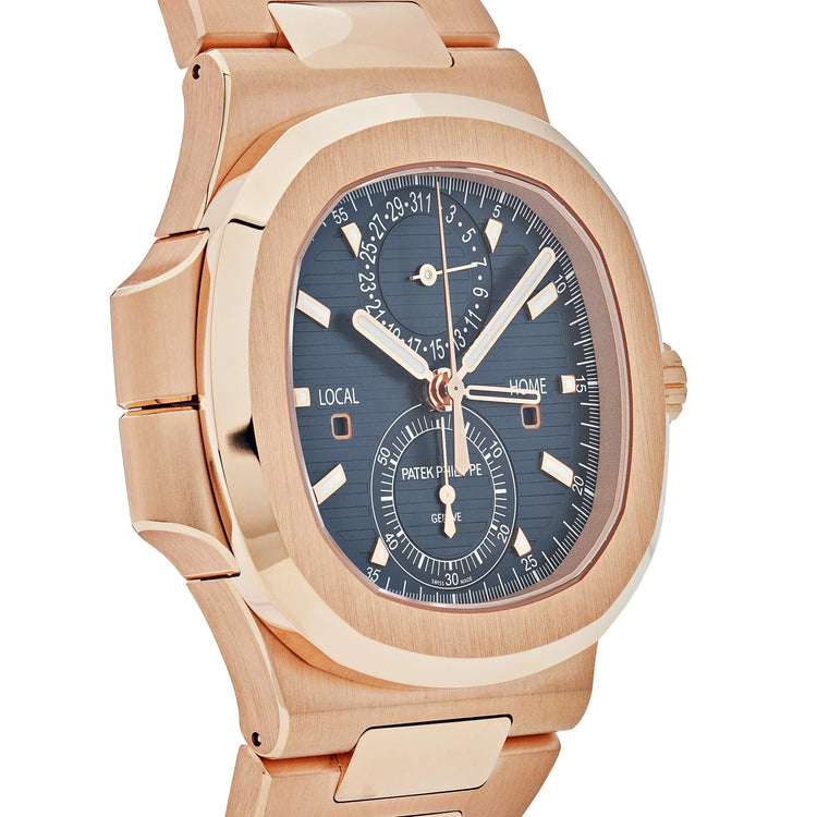 Nautilus Travel Time Chronograph Rose Gold Blue Dial (2025) image 2
