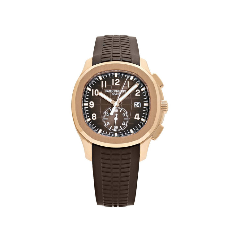 Aquanaut Chronograph Rose Gold Brown Dial image 0